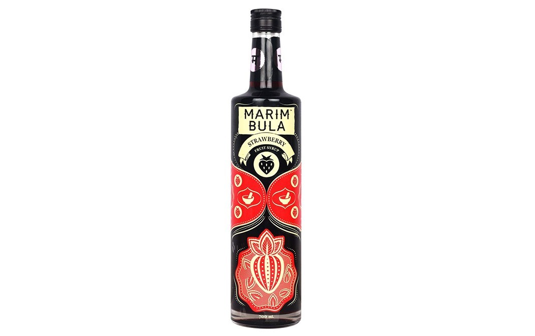 Marim Bula Strawberry Fruit Syrup    Bottle  700 millilitre